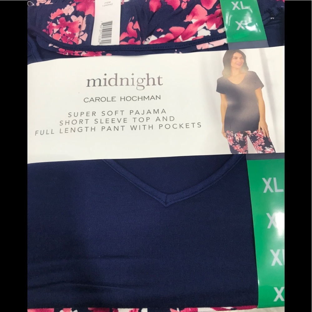 Midnight Carole Hochman 2-Pc Super Soft Pajama - Picture 4 of 5